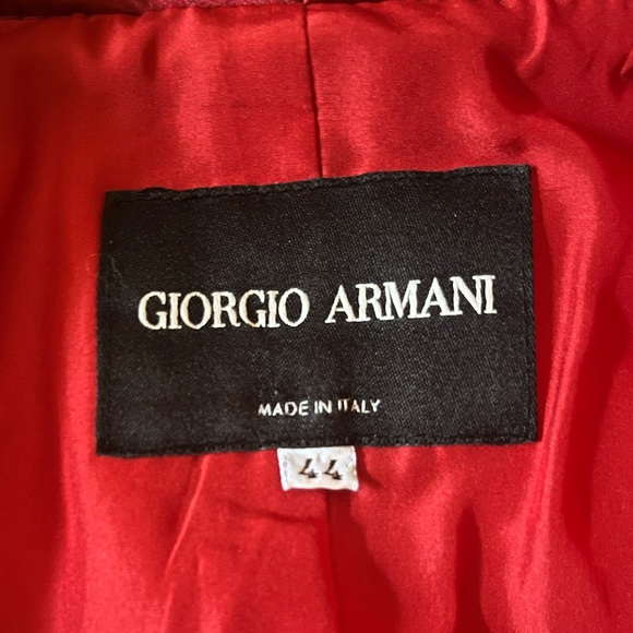 Vintage Red Giorgio Armani Blazer size 10 - Picture 3 of 3
